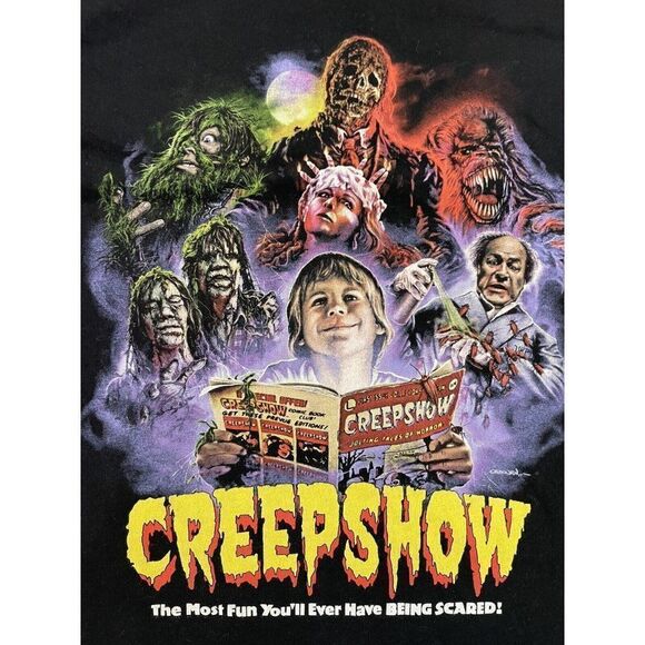 Creepshow The Most Fun You'll Ever Have Being Scared Graphic T-shirt Men Small - Picture 2 of 5